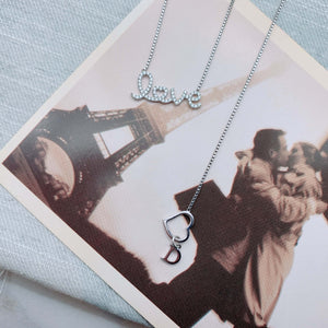 925 Sterling Silver - Simply Love Necklace